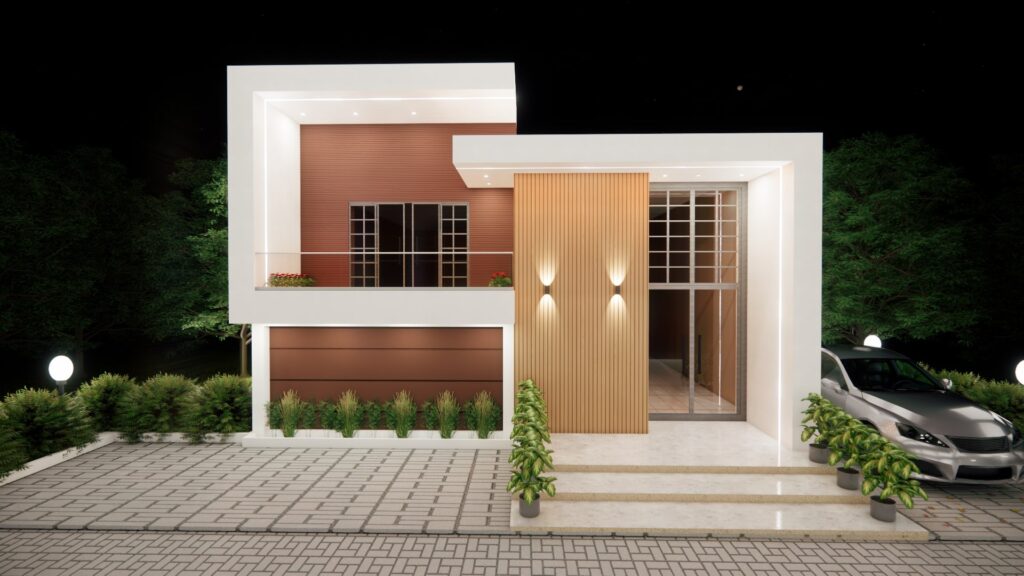 Front Elevation designed by Inkstone Infra in Bangalore