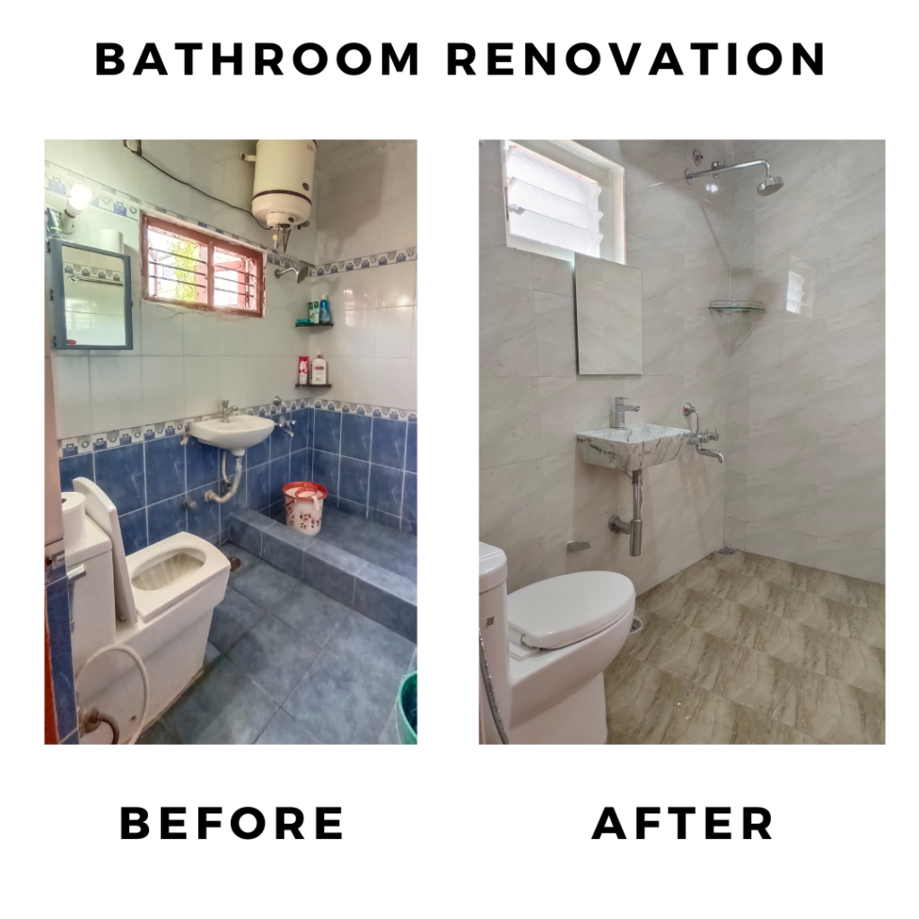 Bathroom Renovation in HSR Layout Bangalore by Inkstone Infra