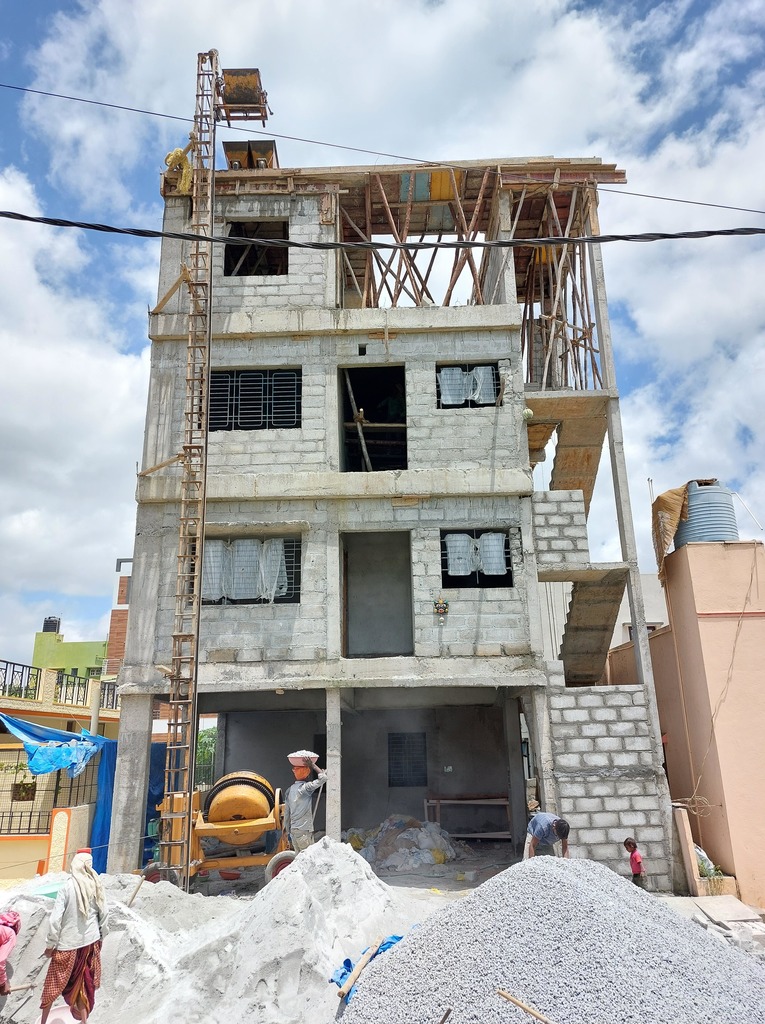 g+3 building construction by inkstone infra